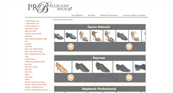 Desktop Screenshot of professionalballroomshoes.com